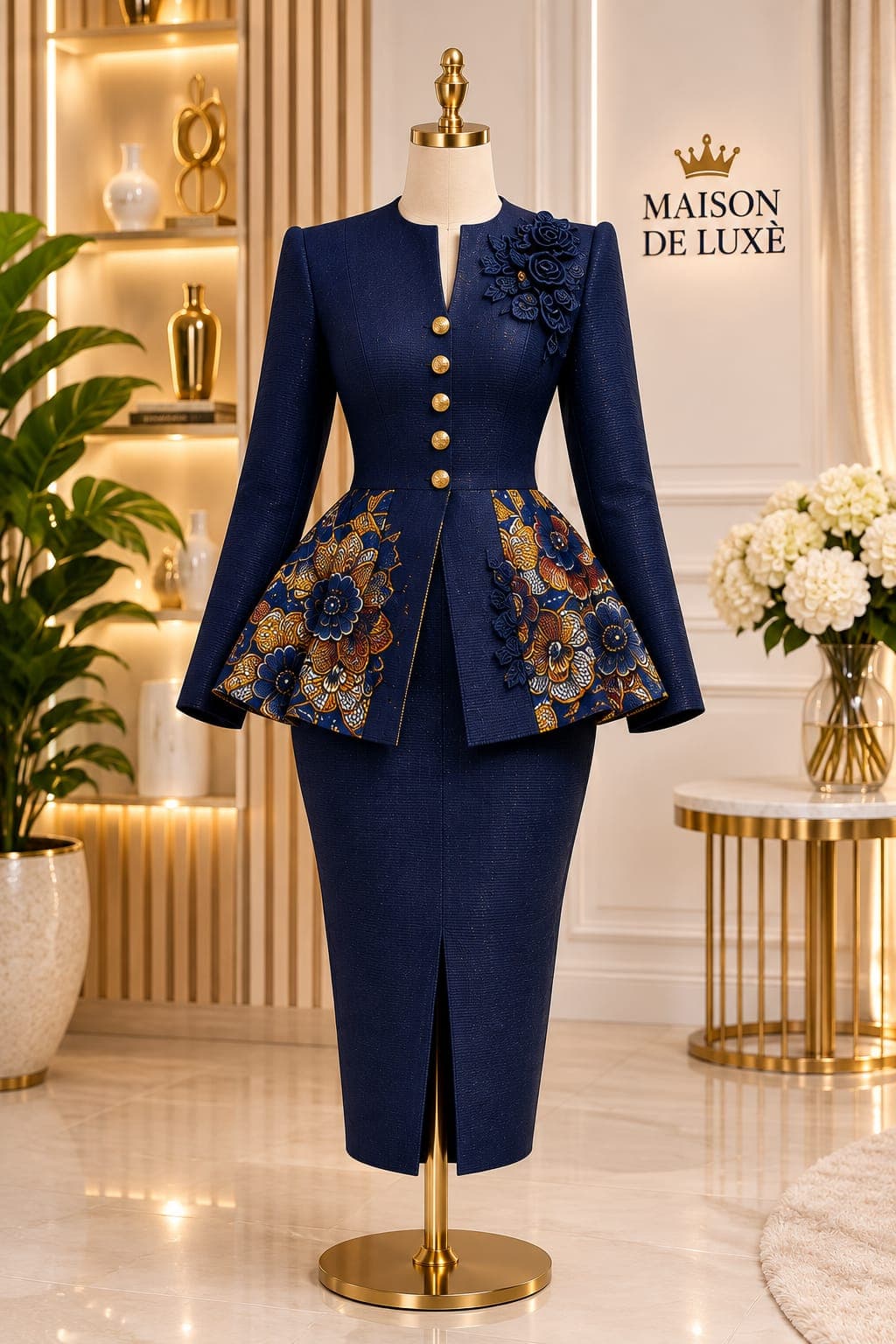The Sovereign Peplum Suit
